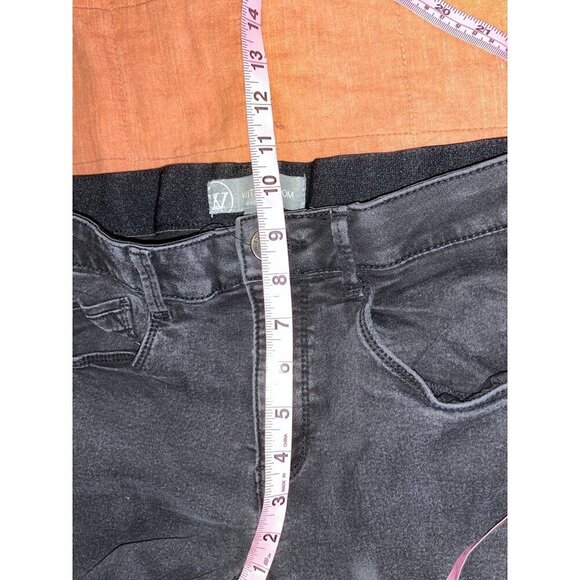 Wit & Wisdom Black Denim Stretch Mid-Rise Ankle Skinny Jeans Women's Size 4P - Picture 9 of 12